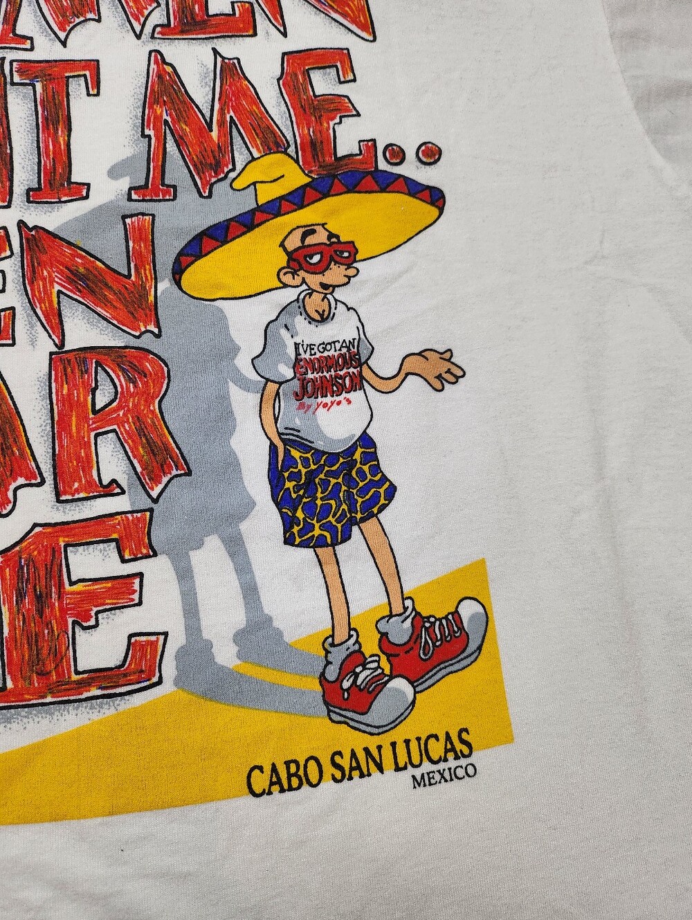 Vintage Big Johnson Cabo San Lucas Tee XL Humor Funny Adult Humor - Picture 4 of 9